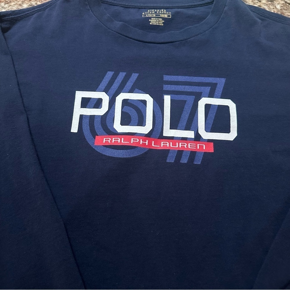 Polo by Ralph Lauren Navy Long Sleeve Tee